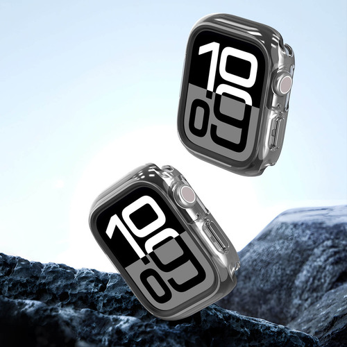 Capa Anti Impacto Dux Camo Para Apple Watch 10 (42mm) Cor Preto
