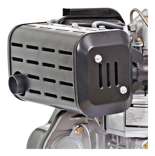Motor Alta Potencia 13hp 456cc 4t Á Diesel Kawashima De1300b