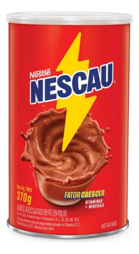 Kit Nesquik Sabor Morango 380g Nescal Sabor Chocolate 350g