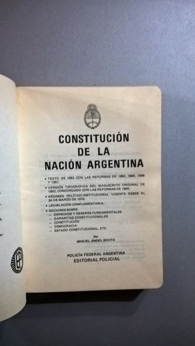 Constitución De La Nación Argentina - 1982