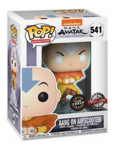 Funko Pop Aang On Airscooter Chase Se - Avatar  #541