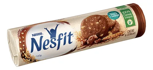 comprar Biscoito Integral Cacau & Cereais Nesfit Pacote 160g