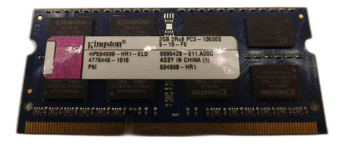 Memoria Ram Kingston 2gb Pc3-10600s-9-10-f0 Hp594908-hr1-eld