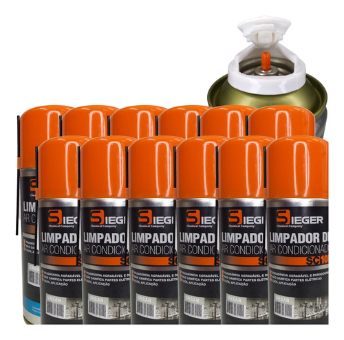 Kit 12 Spray Higienizador Limpador De Ar Condicionado Urban