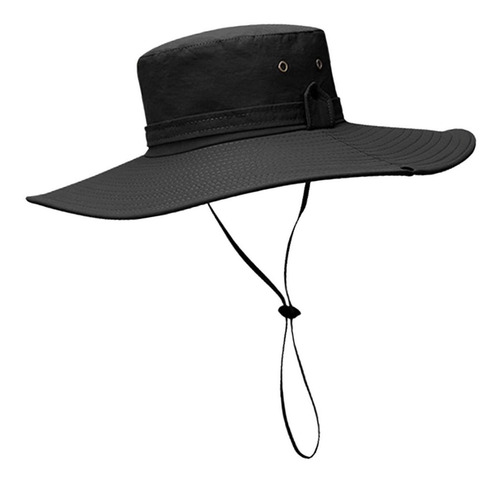 Sombrero De Ala Ancha Con Correa Ajustable, Gorras De Pesca