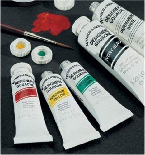 Winsor & Newton Designers Gouache Primary Color 6-tube Pain