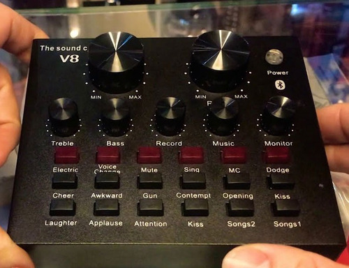 Tarjeta Mesa De Sonido Live V8 Streaming Transmicion En Vivo