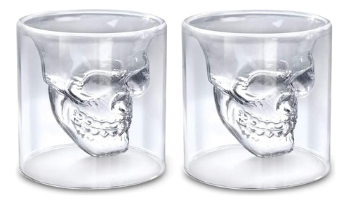 Ixi Vaso De Cerveza De Cristal De Calavera Vasos De Chupito,