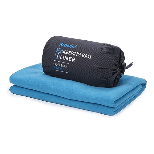 Browint Coolmax Sleeping Bag Liner, Travel And Camping Sheet