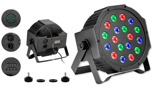 Luz Led Disco Rítmico Multicolor Led Disco Proyector Rbg