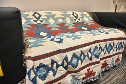 Bohemia Tribal Étnica Geométrica Manta, Hogar Sofá Tapiz