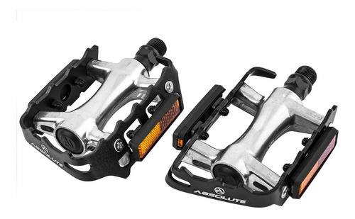 Imagem 1 de 1 de Pedal P Bike Em Alumínio Absolute Rosca 9/16 Grossa C/grade