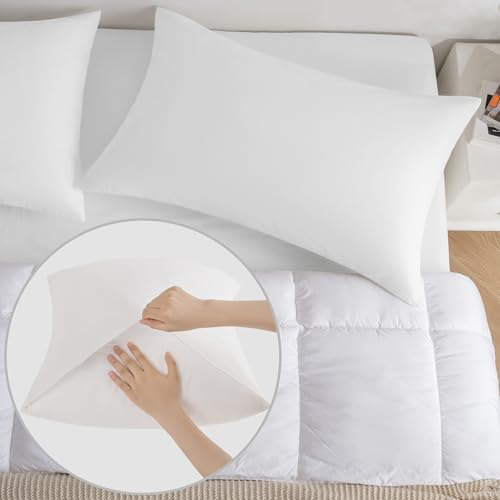 Juego De 2 Fundas De Almohada King 100% Algodón