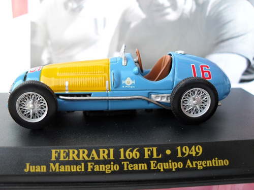 Ferrari F166-juan M. Fangio-mundial F1-1949-1/43-altaya