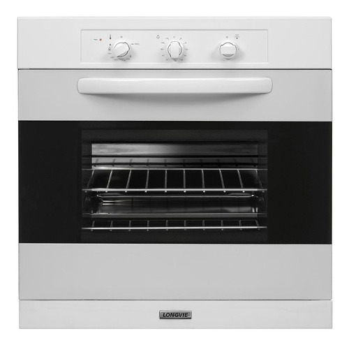 Horno empotrable a gas con grill eléctrico Longvie Standard H1700 68.5L blanco 220V