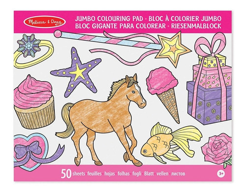 Melissa & Doug Pad Colorear Rosado