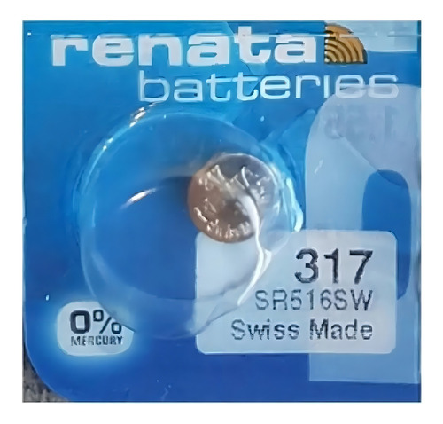 1 X Pila Renata 317 Sr516sw Oxido De Plata