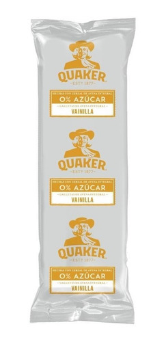 Imagen 2 de 4 de Galletas Avena Quaker Vainilla Sin Azucar 240 Gr