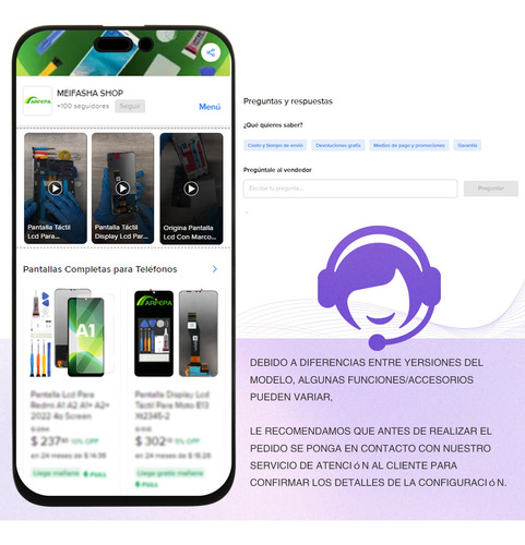 Pantalla Táctil Display Lcd Para iPhone 16 Pro Max