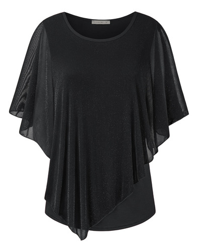 Blusas Con Volantes Para Mujer, Camisa Casual Con Cuello Red