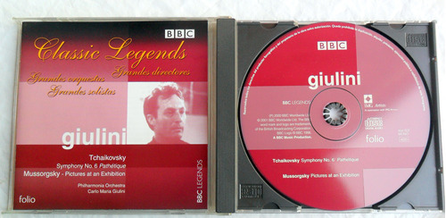 Mussorgsky - Tchaikovsky / Giulini * Bbc Classic Legends Cd 