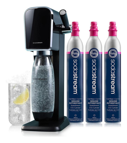 Fabricador De Agua Espumosa Sodastream Art Negro + 3