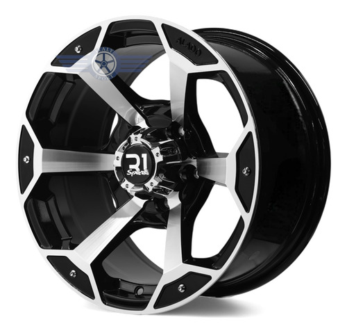 4 Rines 16 Off Road 5-120 Amarok S10 Chevelle Blazer Black Machine
