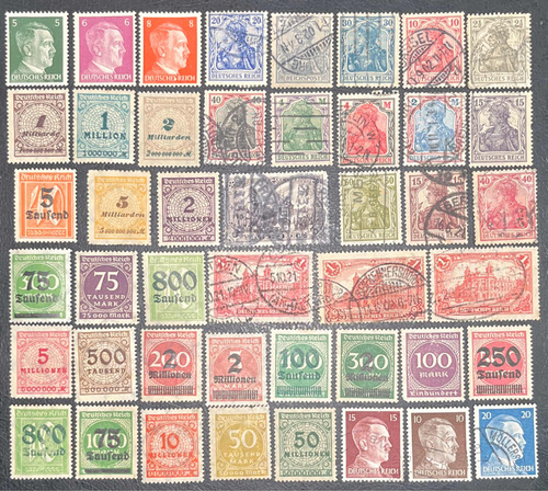 Sello Correo Alemania Antiguo 2da Guerra 45 Estampillas