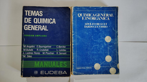 Libros Temas De Química General Y Gral E Inorgánica Eudeba (Usado)