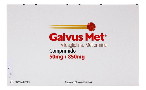 Galvus Met 850 Mg/ 50 Mg Caja Con 60 Comprimidos Recubiertos