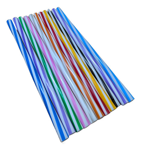500 Popotes | Bicolor | Libre De Bpa | Reusable