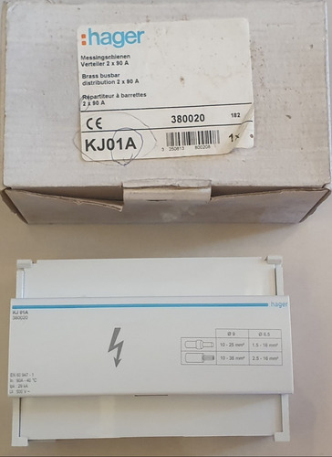 Repartidor Escada 2p 90a 2x12 Lig. 7,5m Kj01a Hager
