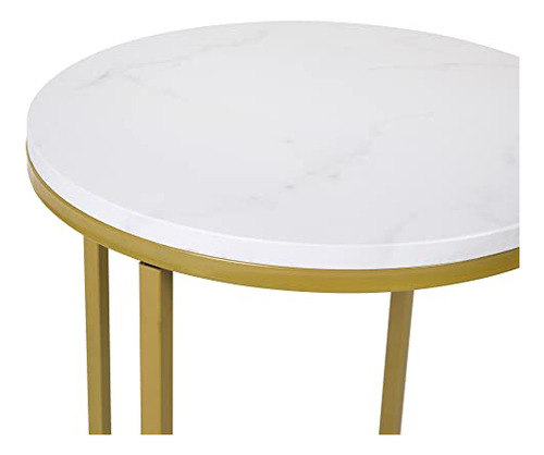 Flash Furniture Hampstead Collection End Table - Modern Whit