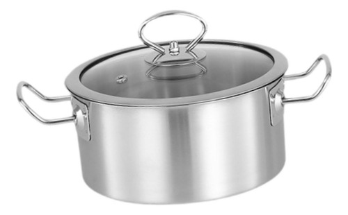 Olla Para Ramen Coreana, Olla Gruesa Para 18 Cm De Plata