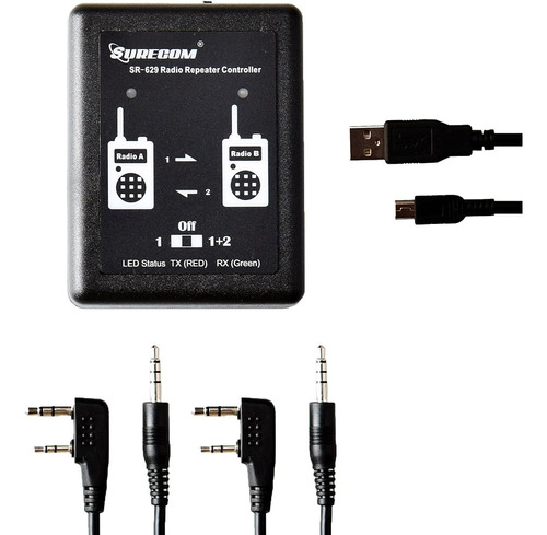 Sure Mcbazel Sr-629 2 En 1 Controlador Repetidor De Radio