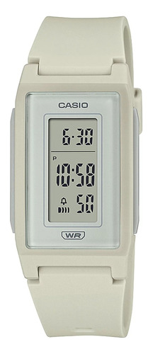 Reloj Casio Unisex Lf-10wh-8d Color De La Malla Gris Color Del Bisel Gris Color Del Fondo Gris