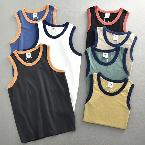 Chaleco Fino De Verano Con Camiseta Sin Mangas De Algodón Pu