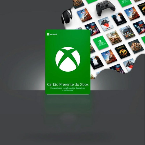 Gift Card Xbox Cartão Presente Microsoft Live R Reais