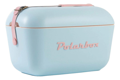 Caja térmica portátil Polarbox Cooler de 20 litros, color azul cielo