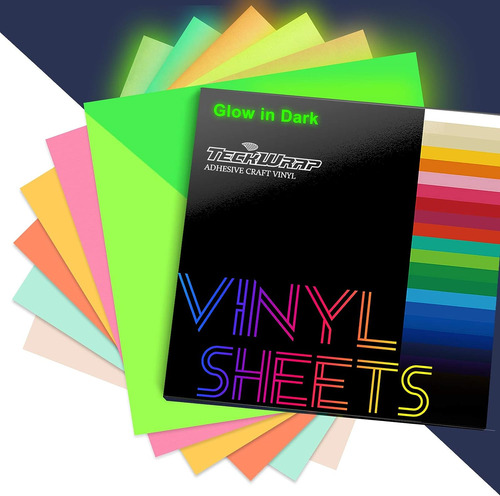 Vinilo Artesanal Teckwrap Glow In Dark Matte Neon Pre...