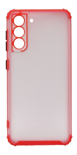 Carcasa Para Samsung Galaxy S21 Plus Tpu Reforzada - Cofolk Color Rojo Borde Borde Color