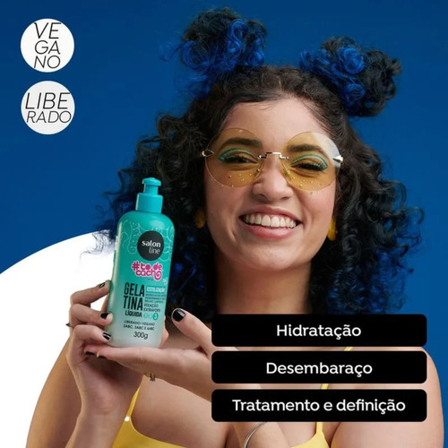 Gelatina Líquida #todecacho Extra Forte 300ml Salon Line