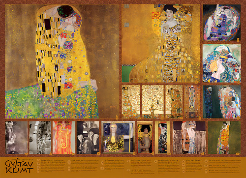 Rompecabezas Galeria Gustav Klimt 1000pz Cobble Hill El Beso