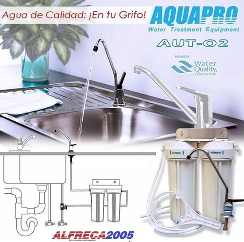 Filtro Purificador Agua 2 Etapas Aquapro Au2 Casa Y Aquarios
