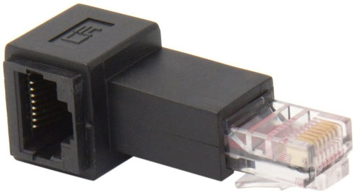 Imagen 2 de 6 de Cablecc Right Angled 8p8 C Ftp Stp Utp Cat 5e De 90 Grados