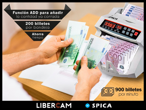 Imagen 8 de 10 de Contadora De Billetes Spica Sp-c20 Detecta Dinero Falso