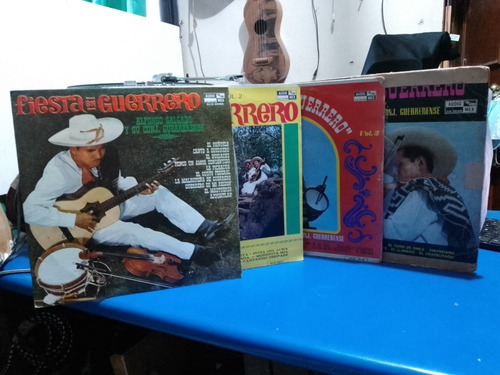 4 Discos Lp Fiesta En Guerrero Vol. Del 1 Al 4