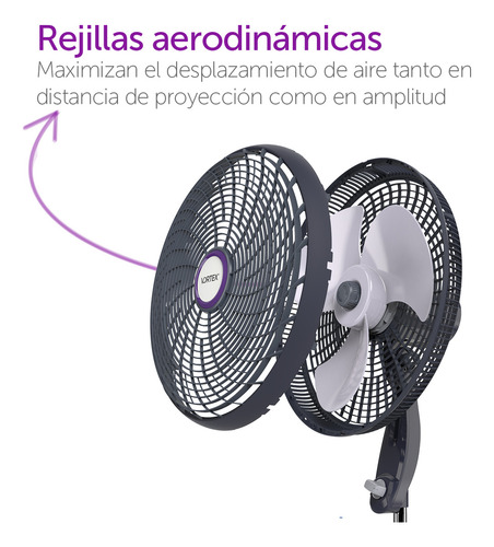 Ventilador De Pedestal De 18 Vortex P180 127v Estructura Gri