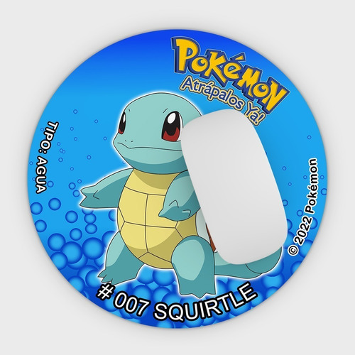 Mousepad Tazo Pokémon Agua Squirtle