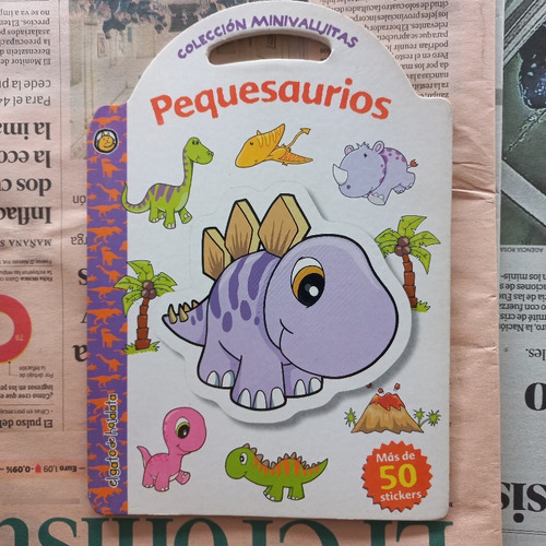 Mini Revista De Stickers De Dinosaurio 